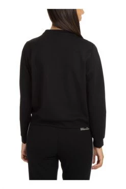 Emporio Armani EA7 Hoodies & Sweatvesten Women's Sweatshirt Black -Goedkope Emporio Armani EA7 winkel 7dde19223b22d854f7f66860e20fd3b4