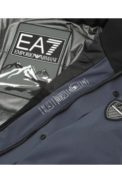 Emporio Armani EA7 Winterjassen Men's Ski Jacket Winter Stratum 7 Gray
