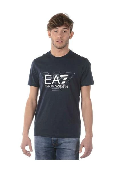 Emporio Armani EA7 Shirts T-Shirt Blue 3 Emporio Armani EA7 Shirts T-Shirt Blue