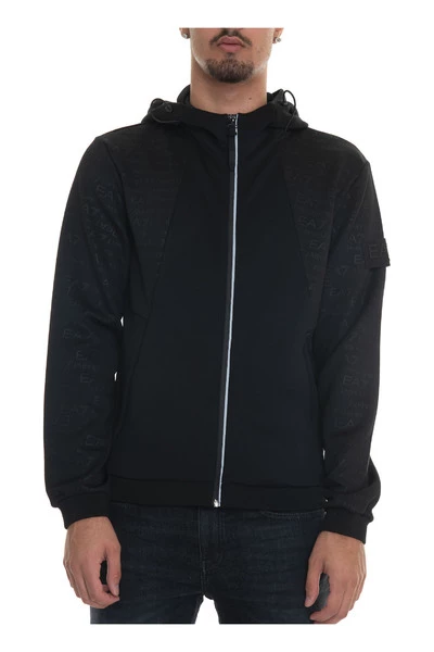Emporio Armani EA7 Hoodies & Sweatvesten 6lpm10-pjahz 1200 Black 6 Emporio Armani EA7 Hoodies & Sweatvesten 6lpm10-pjahz 1200 Black - Afbeelding 4