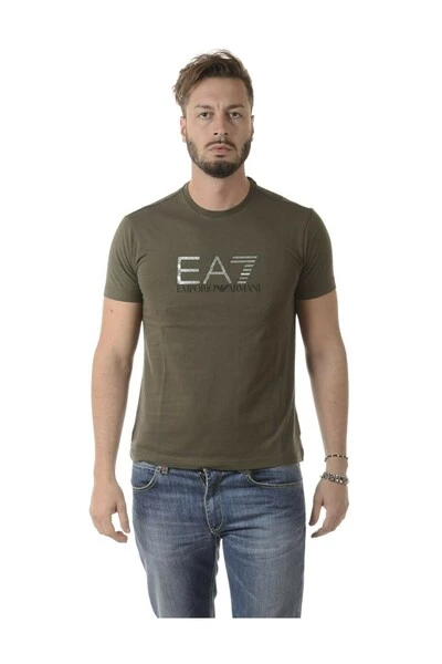 Emporio Armani EA7 Shirts T-shirt Green 5 Emporio Armani EA7 Shirts T-shirt Green - Afbeelding 3