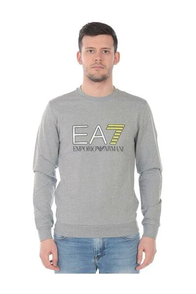 Emporio Armani EA7 Hoodies & Sweatvesten Sweatshirt Gray 3 Emporio Armani EA7 Hoodies & Sweatvesten Sweatshirt Gray