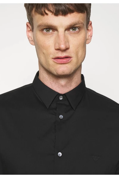 Emporio Armani EA7 Zakelijke Overhemden Formal Shirts Black 3 Emporio Armani EA7 Zakelijke Overhemden Formal Shirts Black
