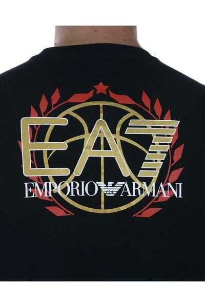 Emporio Armani EA7 Shirts T-shirt With Logo Black 4 Emporio Armani EA7 Shirts T-shirt With Logo Black - Afbeelding 2