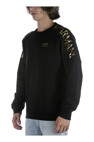 Emporio Armani EA7 Hoodies & Sweatvesten Sweatshirts Black 3 Emporio Armani EA7 Hoodies & Sweatvesten Sweatshirts Black