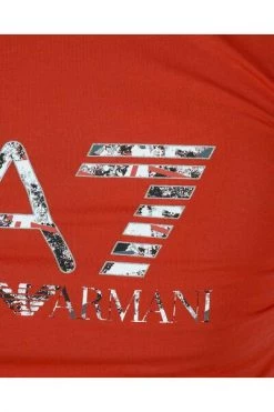 Emporio Armani EA7 Shirts T-Shirt Red -Goedkope Emporio Armani EA7 winkel 87252265d640eed382dad32e88023123