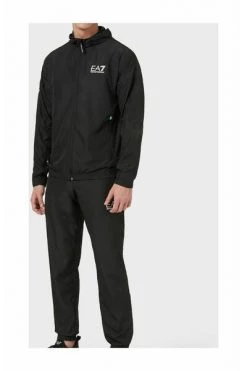 Emporio Armani EA7 Trainingspakken Logo Tracksuit Black -Goedkope Emporio Armani EA7 winkel 8748ec7c4122b56bde3678af924b4922
