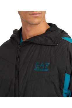 Emporio Armani EA7 Jassen Men's Outerwear Jacket Blouson Hood Ventus 7 Black