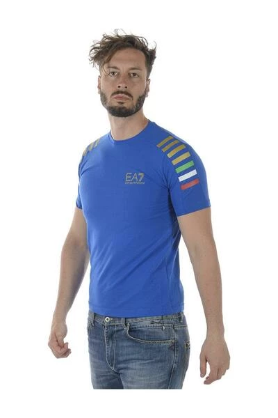 Emporio Armani EA7 Shirts T-Shirt Blue 3 Emporio Armani EA7 Shirts T-Shirt Blue