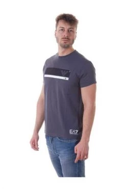 Emporio Armani EA7 Shirts T-shirt Gray -Goedkope Emporio Armani EA7 winkel 882bab67f6a6ede854880c9596fc633a