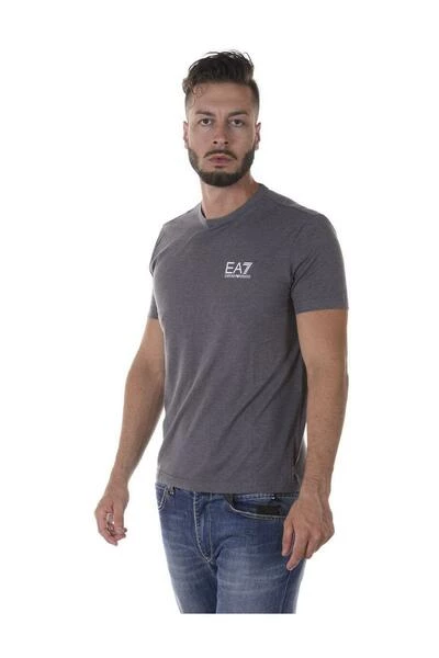 Emporio Armani EA7 Shirts T-Shirt Gray 3 Emporio Armani EA7 Shirts T-Shirt Gray