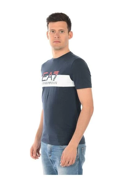 Emporio Armani EA7 Shirts T-shirt Blue 4 Emporio Armani EA7 Shirts T-shirt Blue - Afbeelding 2