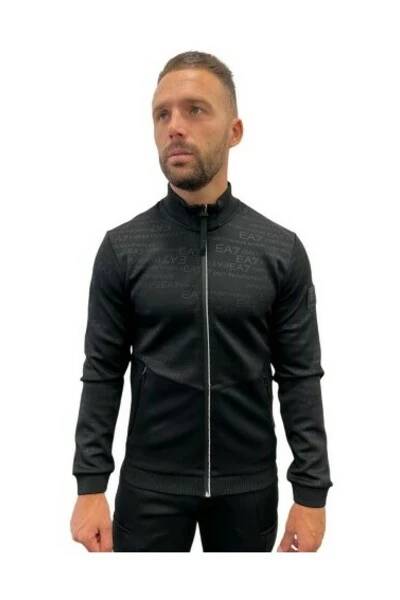 Emporio Armani EA7 Hoodies & Sweatvesten Zip-throughs Black 3 Emporio Armani EA7 Hoodies & Sweatvesten Zip-throughs Black