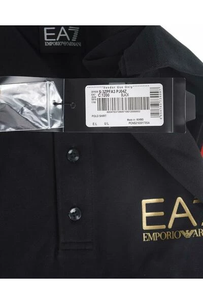 Emporio Armani EA7 Polo's T-shirt Black 7 Emporio Armani EA7 Polo's T-shirt Black - Afbeelding 5