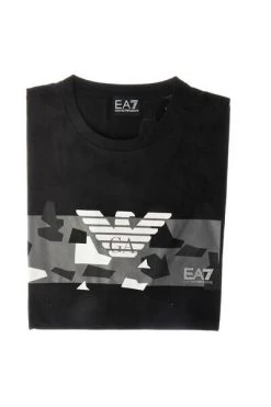 Emporio Armani EA7 Shirts T-SHIRT Black -Goedkope Emporio Armani EA7 winkel 98ce8784dbcfd544df664450ce1f0547