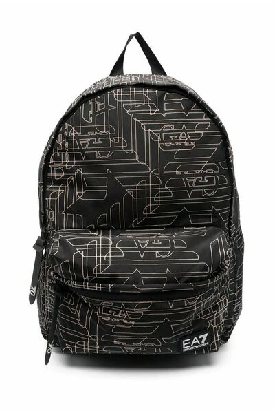 Emporio Armani EA7 Rugzakken Backpacks Black 6 Emporio Armani EA7 Rugzakken Backpacks Black - Afbeelding 4