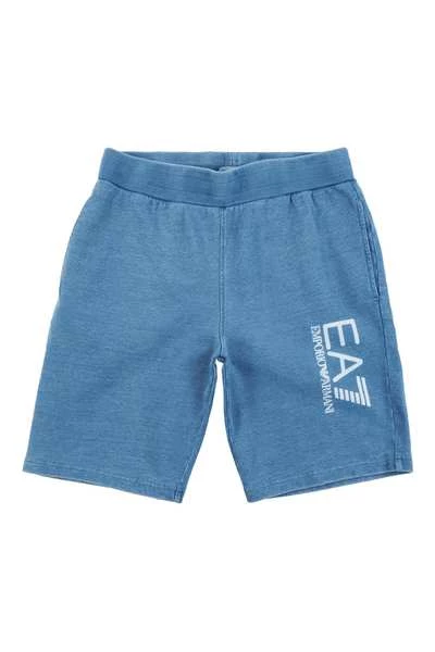 Emporio Armani EA7 Korte Broeken Zweet Shorts Blue 8 Emporio Armani EA7 Korte Broeken Zweet Shorts Blue - Afbeelding 6