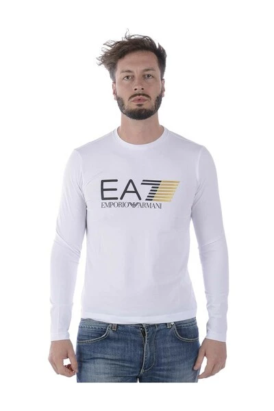 Emporio Armani EA7 Longsleeves T-shirt White 6 Emporio Armani EA7 Longsleeves T-shirt White - Afbeelding 4