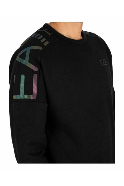 Emporio Armani EA7 Hoodies & Sweatvesten Sweatshirts & Hoodies Black 6 Emporio Armani EA7 Hoodies & Sweatvesten Sweatshirts & Hoodies Black - Afbeelding 4