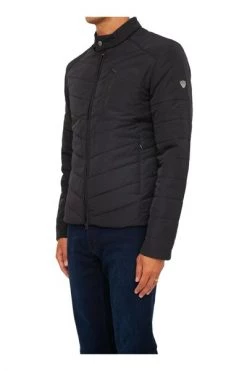 Emporio Armani EA7 Gewatteerde Jassen Jacket Black -Goedkope Emporio Armani EA7 winkel a527c87c45fba00d6f6a7a651bb466bd