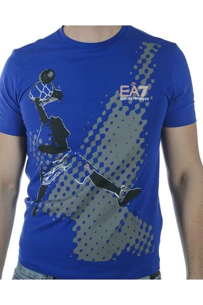 Emporio Armani EA7 Shirts T-shirt Blue 8 Emporio Armani EA7 Shirts T-shirt Blue - Afbeelding 6