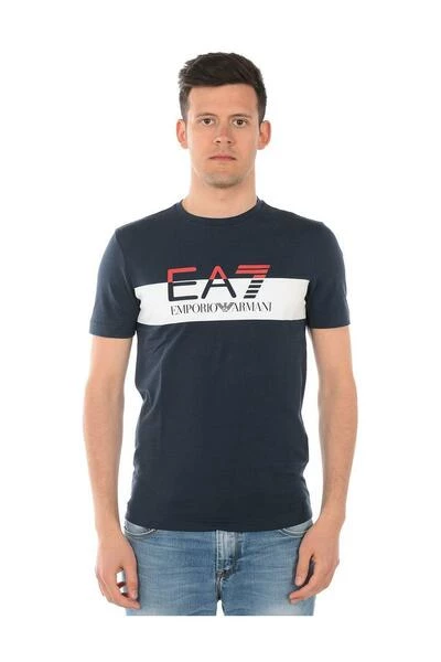 Emporio Armani EA7 Shirts T-shirt Blue 5 Emporio Armani EA7 Shirts T-shirt Blue - Afbeelding 3