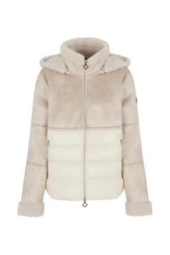 Emporio Armani EA7 Gewatteerde Jassen Jacket Beige