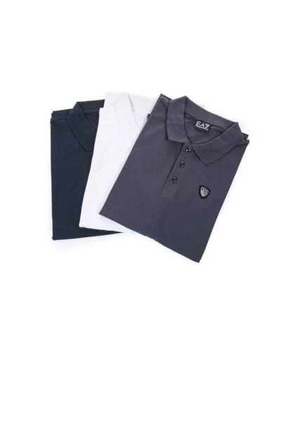 Emporio Armani EA7 Polo's Polo Shirts Blue 4 Emporio Armani EA7 Polo's Polo Shirts Blue - Afbeelding 2