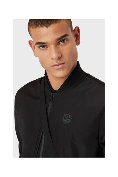 Emporio Armani EA7 Bomber Jackets Black 6 Emporio Armani EA7 Bomber Jackets Black - Afbeelding 4