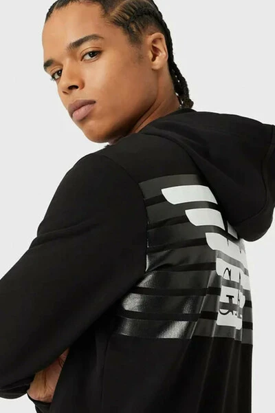 Emporio Armani EA7 Hoodies & Sweatvesten EA7 Sweatshirt With Hood And Eagle Logo 3lpm61 Black 3 Emporio Armani EA7 Hoodies & Sweatvesten EA7 Sweatshirt With Hood And Eagle Logo 3lpm61 Black