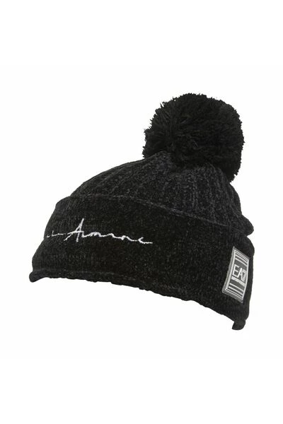 Emporio Armani EA7 Hoeden BEANIE Black 3 Emporio Armani EA7 Hoeden BEANIE Black