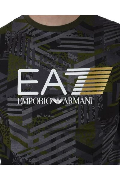 Emporio Armani EA7 Shirts T-Shirt Green 6 Emporio Armani EA7 Shirts T-Shirt Green - Afbeelding 4