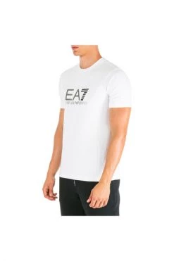 Emporio Armani EA7 Shirts Men Short Sleeve T-shirt Crew Neckline Jumper White -Goedkope Emporio Armani EA7 winkel aeb64af8140edf6757bc039834fe2532