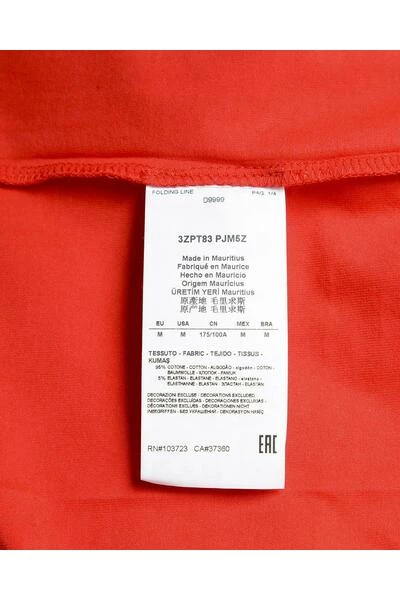 Emporio Armani EA7 Shirts T-shirt Red 4 Emporio Armani EA7 Shirts T-shirt Red - Afbeelding 2