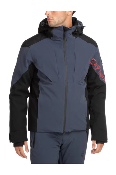 Emporio Armani EA7 Winterjassen Men's Ski Jacket Winter Stratum 7 Gray 3 Emporio Armani EA7 Winterjassen Men's Ski Jacket Winter Stratum 7 Gray