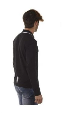 Emporio Armani EA7 Polo's Polo Shirt Black -Goedkope Emporio Armani EA7 winkel b2d151f857f9b4806975d201f2b935a9