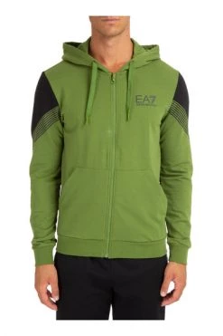 Emporio Armani EA7 Hoodies & Sweatvesten Men's Hoodie Sweatshirt Sweat Green -Goedkope Emporio Armani EA7 winkel b3b688e027e30f4cb870a38baa83a01b