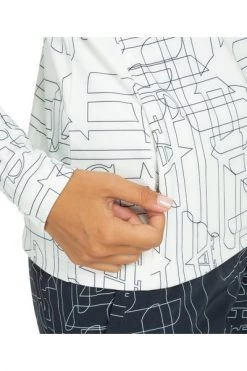 Emporio Armani EA7 T-shirts Women's Top Long Sleeve White