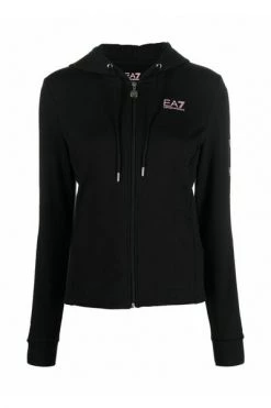 Emporio Armani EA7 Hoodies & Sweatvesten Zip-throughs Black