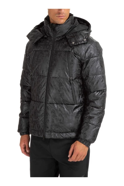 Emporio Armani EA7 Gewatteerde Jassen Men's Outerwear Down Jacket Blouson Hood Black 5 Emporio Armani EA7 Gewatteerde Jassen Men's Outerwear Down Jacket Blouson Hood Black - Afbeelding 3
