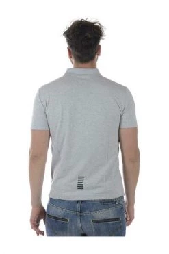 Emporio Armani EA7 Polo's Polo Shirts Gray