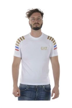 Emporio Armani EA7 Shirts T-Shirt White -Goedkope Emporio Armani EA7 winkel ba31106b78846f02309a09d29bd3f1b5