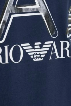 Emporio Armani EA7 Shirts T-SHIRT Blue -Goedkope Emporio Armani EA7 winkel bda7c674342d36b145393a0169a89427