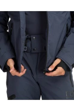 Emporio Armani EA7 Winterjassen Men's Ski Jacket Winter Stratum 7 Gray