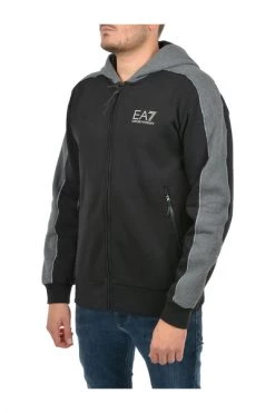 Emporio Armani EA7 Hoodies & Sweatvesten Zip-throughs Black
