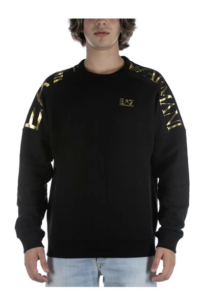 Emporio Armani EA7 Hoodies & Sweatvesten Sweatshirts Black 4 Emporio Armani EA7 Hoodies & Sweatvesten Sweatshirts Black - Afbeelding 2