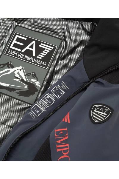 Emporio Armani EA7 Winterjassen Men's Ski Jacket Winter Stratum 7 Gray 6 Emporio Armani EA7 Winterjassen Men's Ski Jacket Winter Stratum 7 Gray - Afbeelding 4