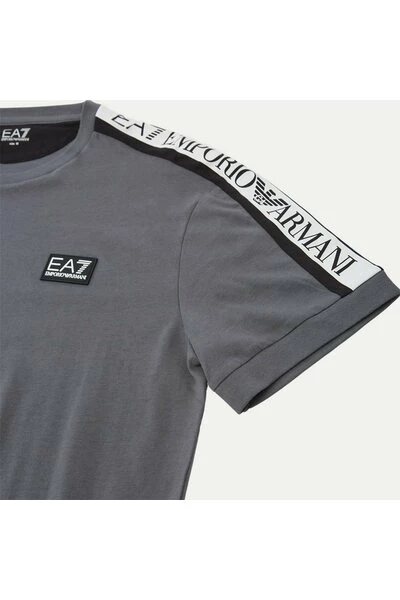 Emporio Armani EA7 Shirts EA7 Emporio Armani T-Shirt With Logo Tape Iron Gate Gray 5 Emporio Armani EA7 Shirts EA7 Emporio Armani T-Shirt With Logo Tape Iron Gate Gray - Afbeelding 3