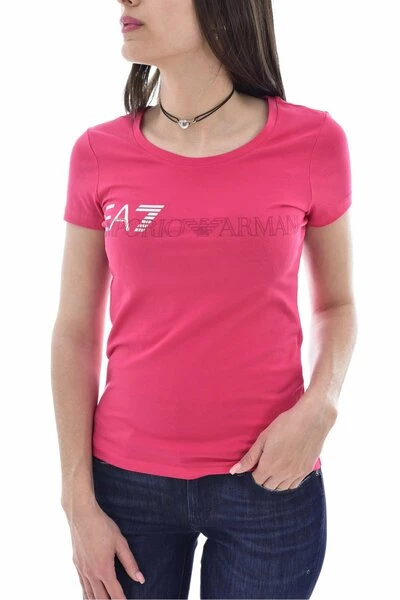 Emporio Armani EA7 T-shirts T-shirt Pink 3 Emporio Armani EA7 T-shirts T-shirt Pink