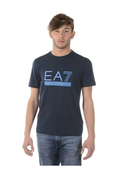 Emporio Armani EA7 Shirts T-shirt Blue 4 Emporio Armani EA7 Shirts T-shirt Blue - Afbeelding 2